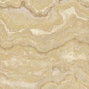 Marble Textured Heavyweight Vinyl Wallpaper Beige / Gold World of Wallpaper